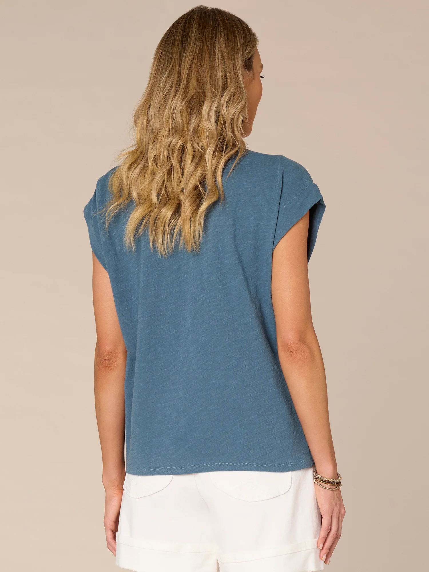 Extended Origami Sleeve Scoop Neck Asymmetrical Twist Knit Top - Legahigh