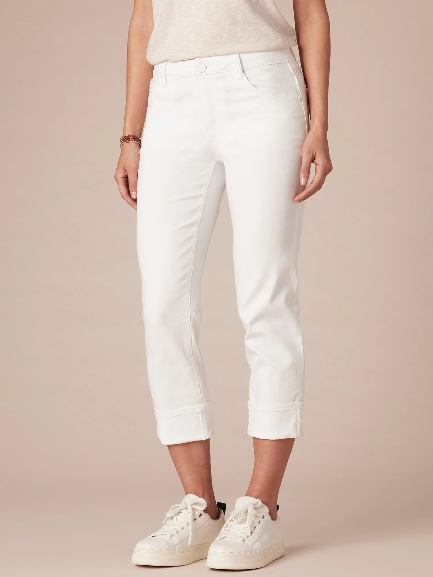 Mid-Rise Flex-Ellent Girlfriend Jean with Cropped Hem - Legahigh