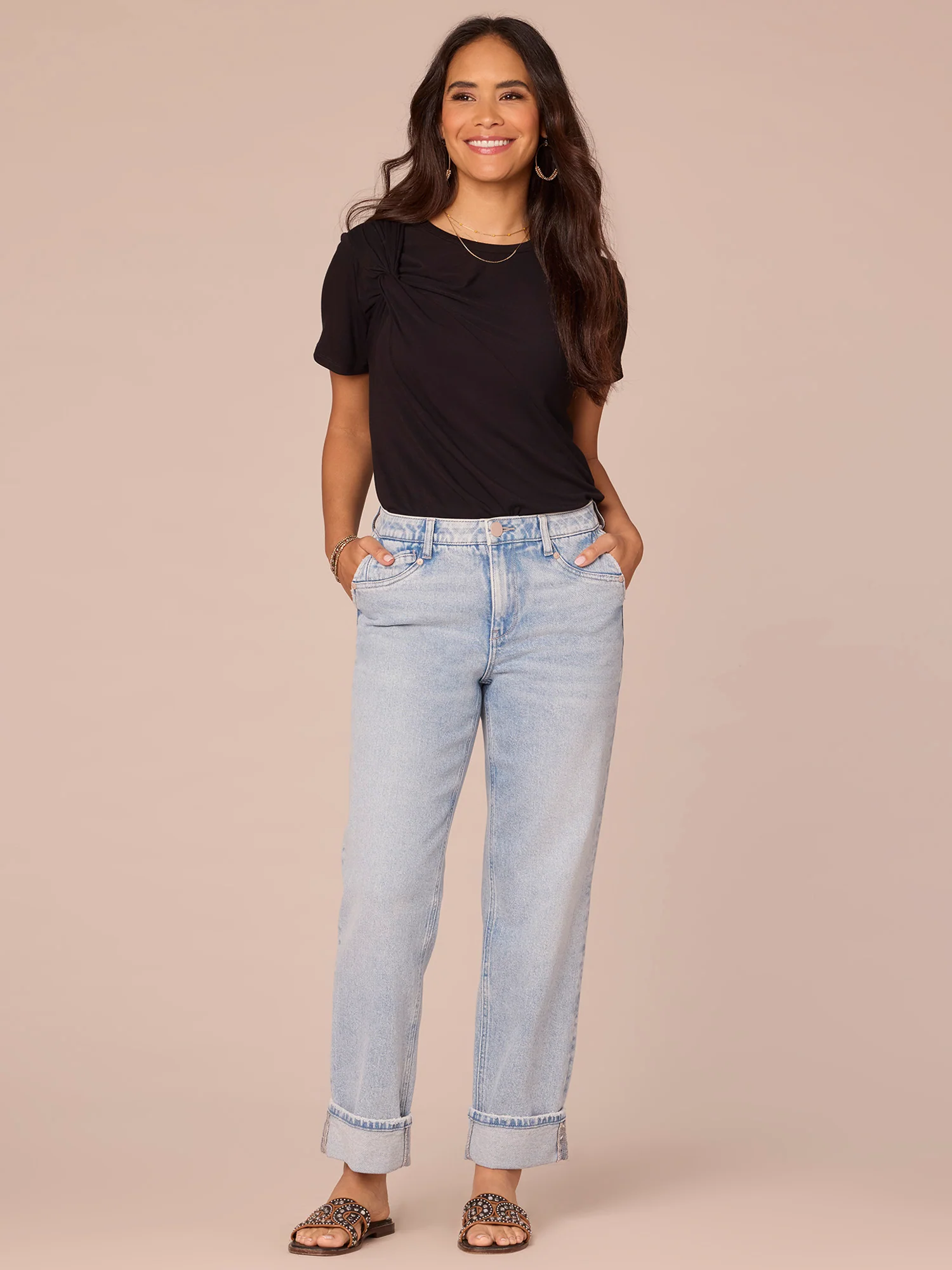 Short Sleeve Scoop Neck Asymmetrical Twist Knit Bodysuit - Legahigh