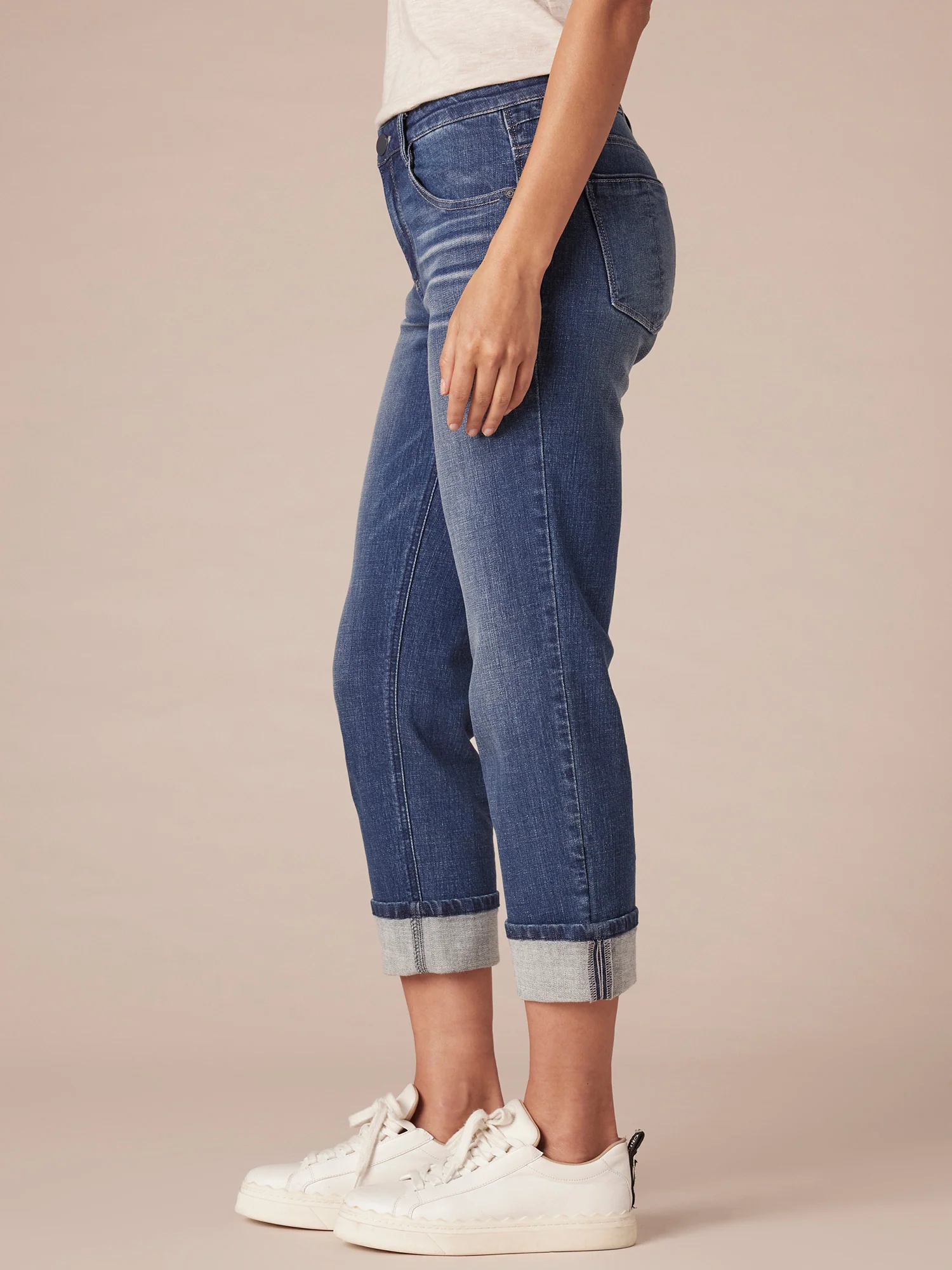 Flex-Ellent Mid-Rise Cropped Girlfriend Jean - Legahigh