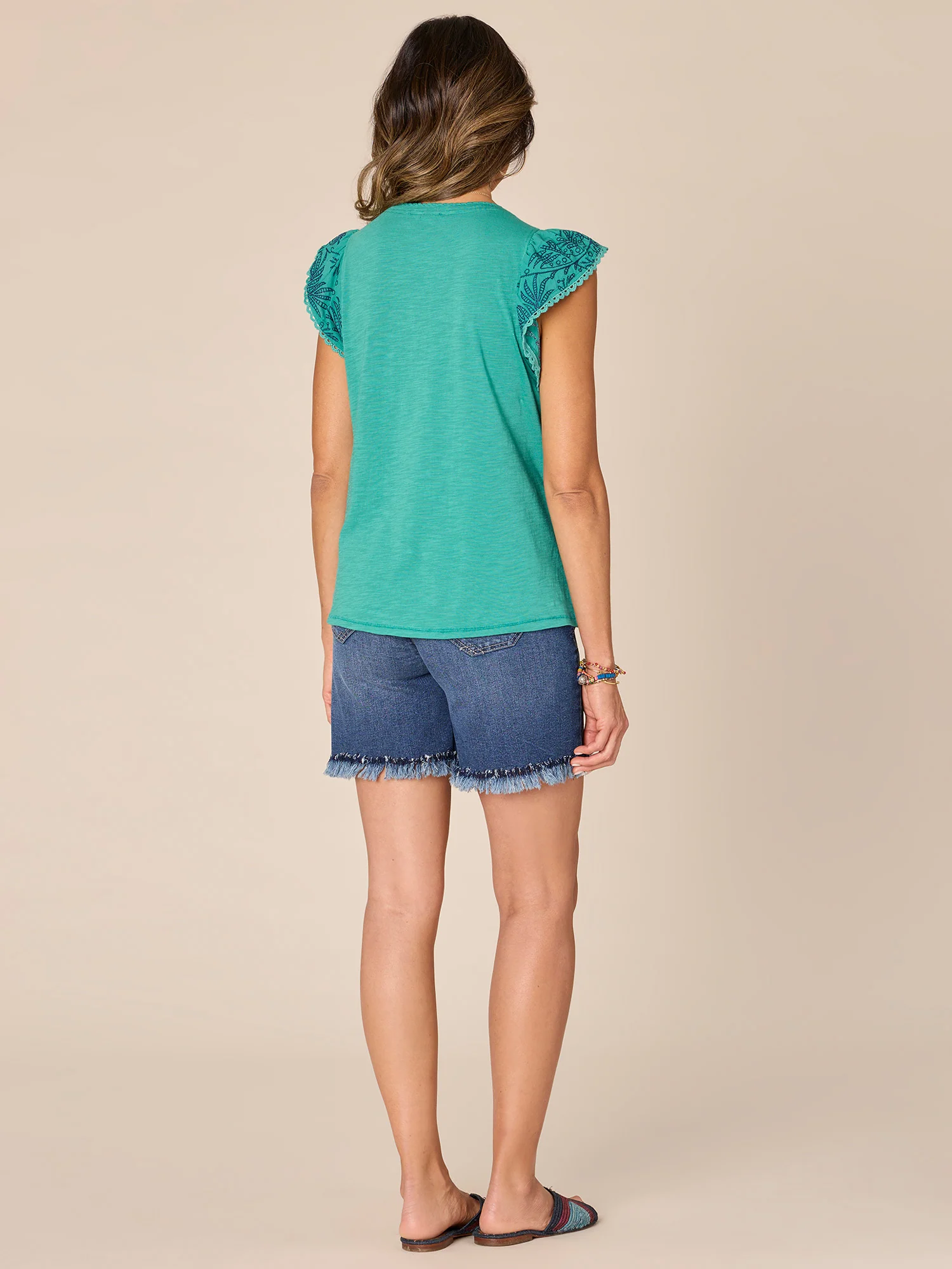 Flutter Cap Sleeve Sweetheart Neck Knit Top - Legahigh